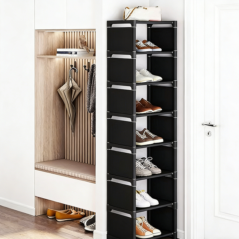 🎁Nieuwe collectie 50% korting💥Verticale schoenenrek voor de hal – ruimtebesparend, stevig metalen frame &  Eenvoudige montage 👟