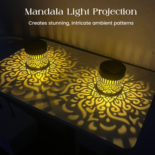 💡💓Surprise Price🔥Solar-Powered Mandala Projector Light🎁🏠
