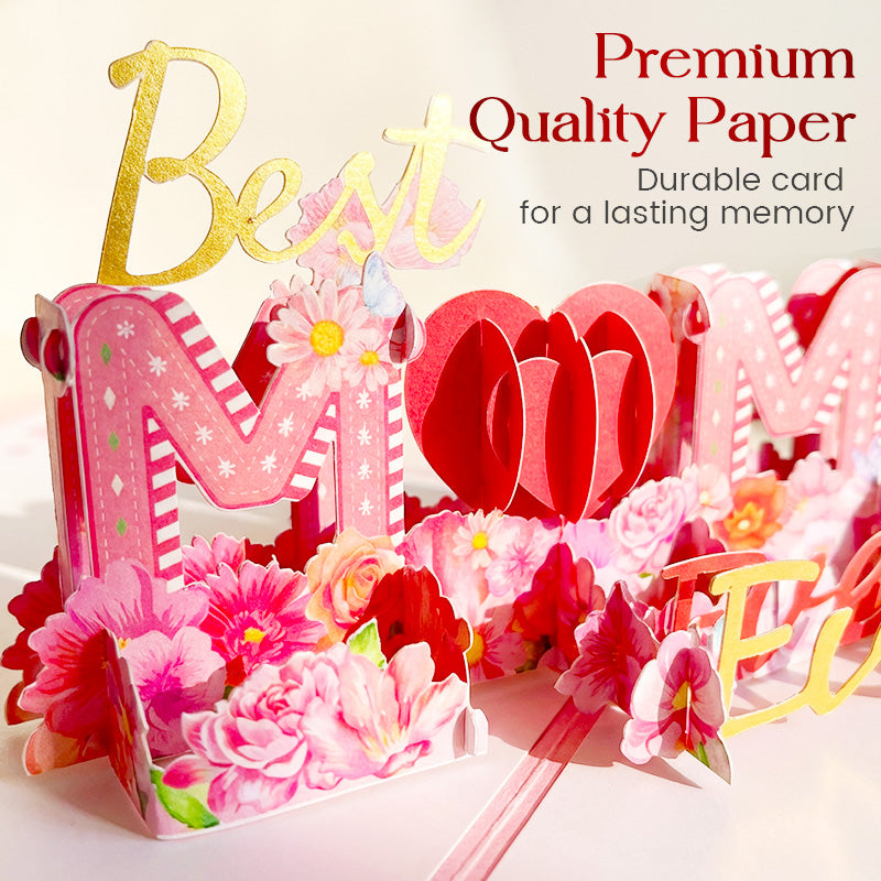 3D Pop-Up "Best Mom Ever" Greeting Card