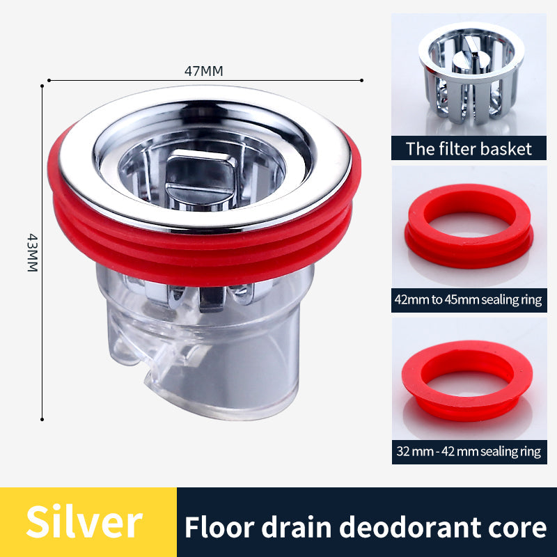 Magnetic odor-blocking insert for floor drain
