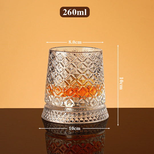🥳2026 HOT SALE🥳💞50K+ SOLD!🥃🌀 50% OFF! 360° Rotating Whiskey Glass – Spins but never spills. Unique tumbler for home bar or gifts. Add fun to every sip. 🎁✨