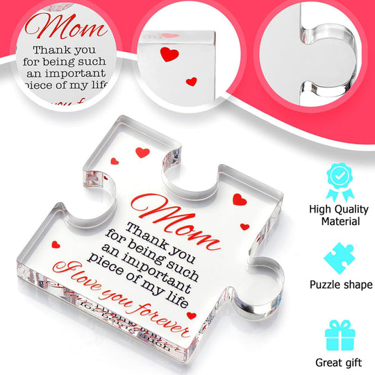 💕Oferta especial do Día da Nai: 9,99 €!!💐Agasallo de agradecemento acrílico transparente para os seres queridos