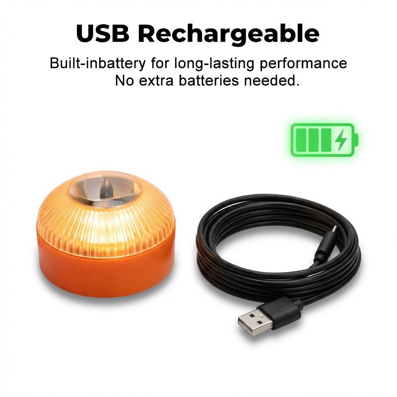 🔈🔈50% korting🔥Magnetische LED-noodwaarschuwingslamp