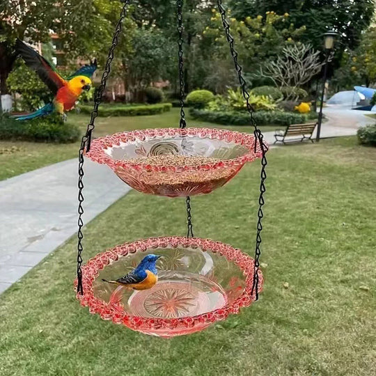 Comedero para pájaros colgante estilo vintage & Baño