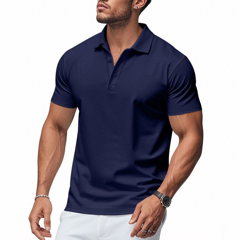 🔥Men's Quick-Dry Short-Sleeve Lapel T-Shirt