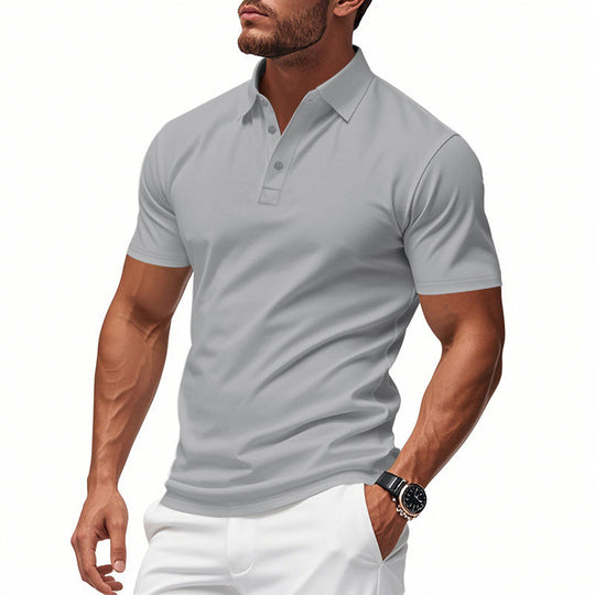 🔥Men's Quick-Dry Short-Sleeve Lapel T-Shirt