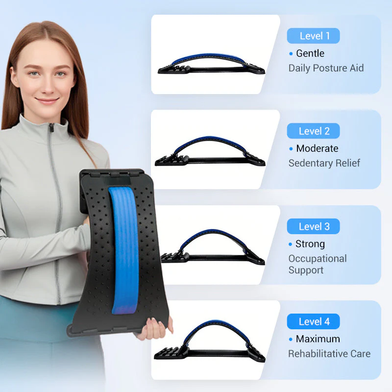 ❤️💥2026 New Arrivals💥Magnetic Lumbar Stretcher – Acupressure Massage, Portable Design & Relieves Back Pain ✨