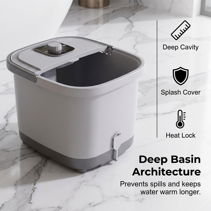 Heated Foot Spa Bath with Massage Rollers