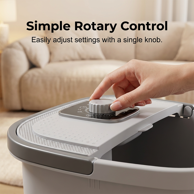 Heated Foot Spa Bath with Massage Rollers