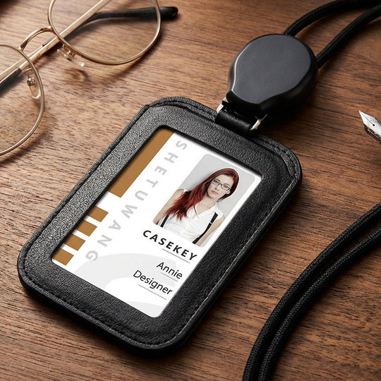 Retractable ID Badge Holder with Lanyard