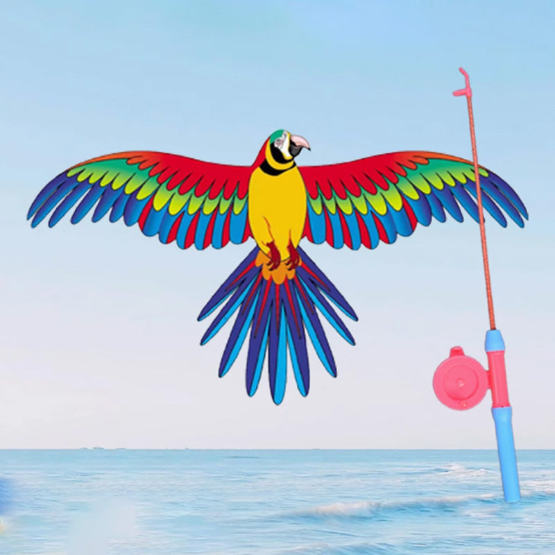 🔥2026 New Style🔥Trend Kids Creative Elastic Fishing Rod Kite – Backyard & Travel Essential
