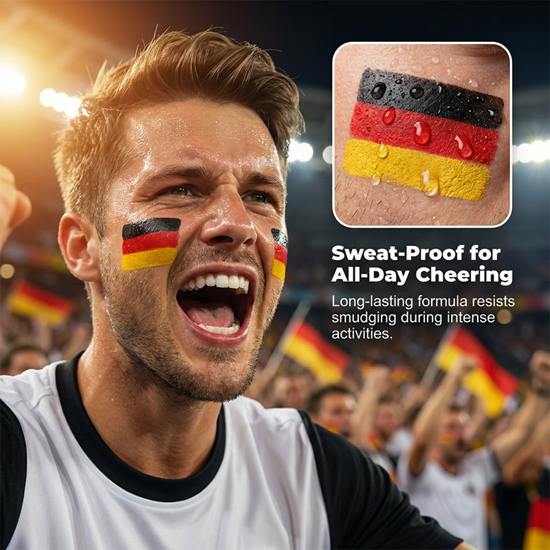 Bâton de peinture pour le visage du drapeau national pour les fans de sport