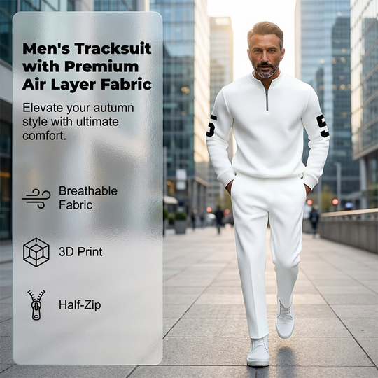 👕 50% OFF NOW! 🔥 Men's Half-Zip Top & Pants 2-Piece Set – Stylish Design, Comfortable Fit & Perfect for Casual Wear 👖