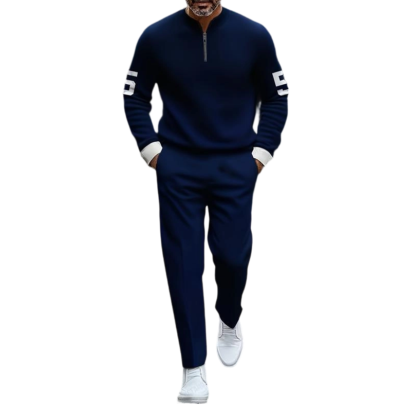 👕 50% OFF NOW! 🔥 Men's Half-Zip Top & Pants 2-Piece Set – Stylish Design, Comfortable Fit & Perfect for Casual Wear 👖
