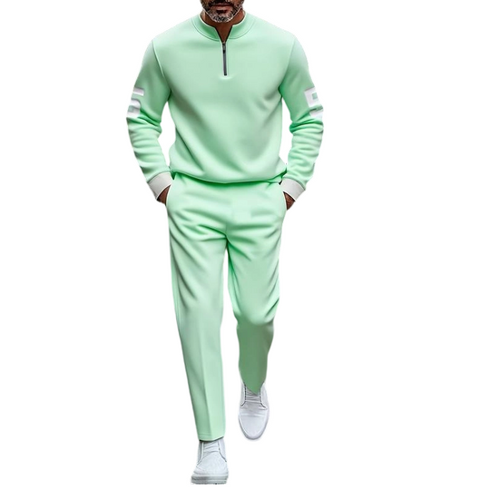 👕 50% OFF NOW! 🔥 Men's Half-Zip Top & Pants 2-Piece Set – Stylish Design, Comfortable Fit & Perfect for Casual Wear 👖