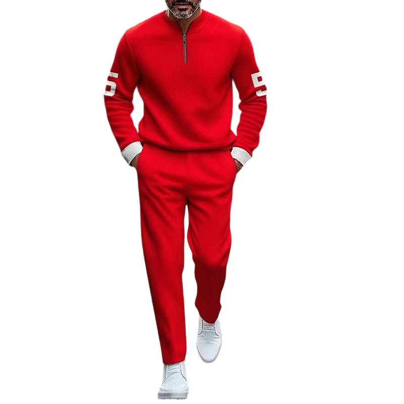 👕 50% OFF NOW! 🔥 Men's Half-Zip Top & Pants 2-Piece Set – Stylish Design, Comfortable Fit & Perfect for Casual Wear 👖