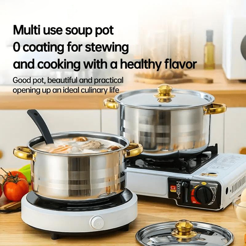 🍳 60% OFF NOW! 🔥 5-Piece Stainless Steel Cookware Set with Glass Lids – Durable, Even Heat Distribution & Elegant Design ✨