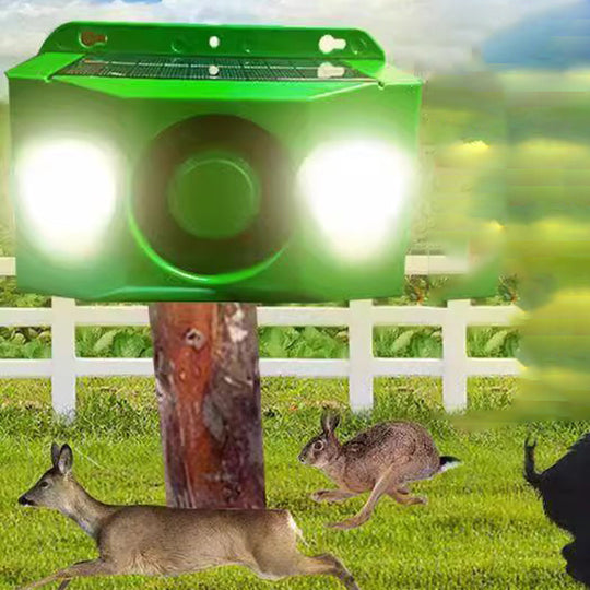🚫 Beast Repellent Solar Warning Lights with Loud Volume🐗⚡