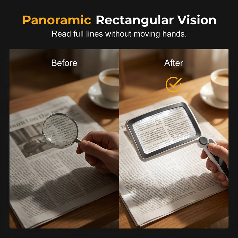 🔥HOT SALE🔍💡Foldable, Handheld Reading Magnifier with Illumination 📖✨