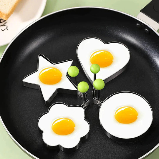 Stainless Steel Fried Egg Molds - Set of 5