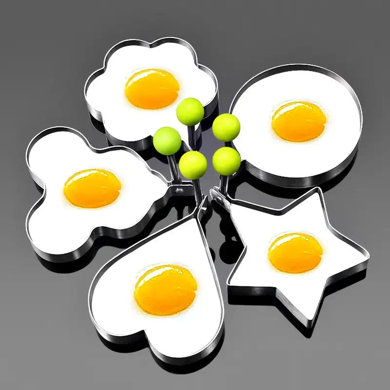 Stainless Steel Fried Egg Molds - Set of 5