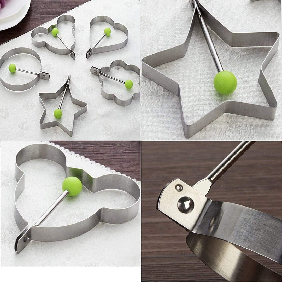 Stainless Steel Fried Egg Molds - Set of 5