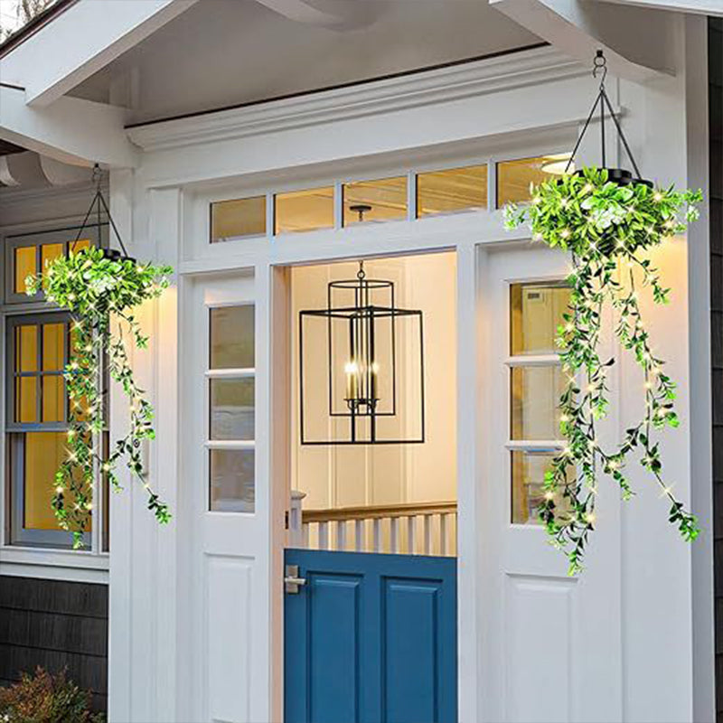 🔥LIMITED TIME 20% OFF! 🔥SOLAR-POWERED HANGING MILAN GRASS LIGHT! 💎 Lifelike Foliage, Auto On/Off & IP65 Waterproof ✨