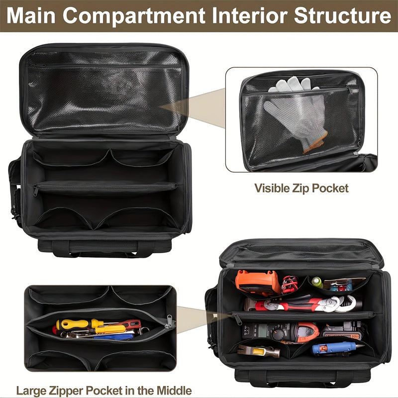 🧰 50% OFF NOW! 🔧 14-Inch Heavy-Duty Canvas Tool Bag – Durable, Large Capacity & Perfect for Organizing Tools 🛠️