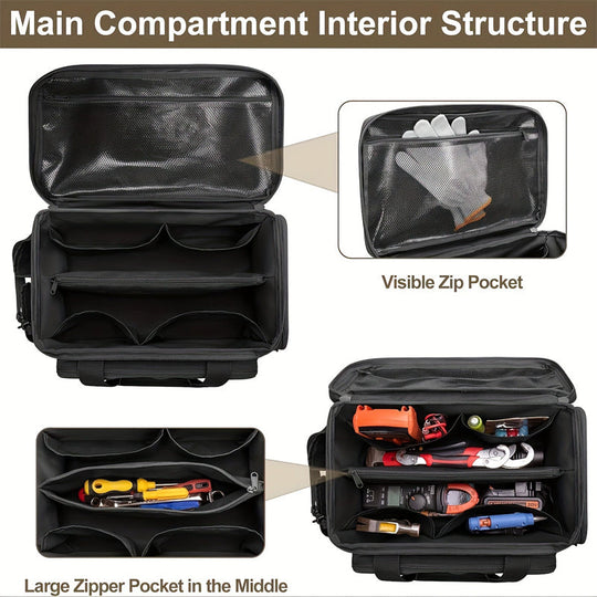 🧰 50% OFF NOW! 🔧 14-Inch Heavy-Duty Canvas Tool Bag – Durable, Large Capacity & Perfect for Organizing Tools 🛠️