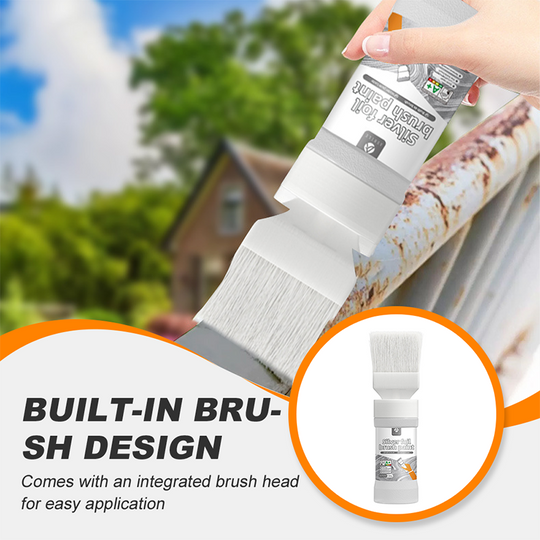 🥳2026 HOT SALE🥳💞50K+ SOLD!🖌️✨ 30% OFF! Water‑Based Metallic Silver Paint with Built‑in Brush – No extra brush needed. Covers scratches & stains in one simple spray. DIY home refresh! 🏠🎨