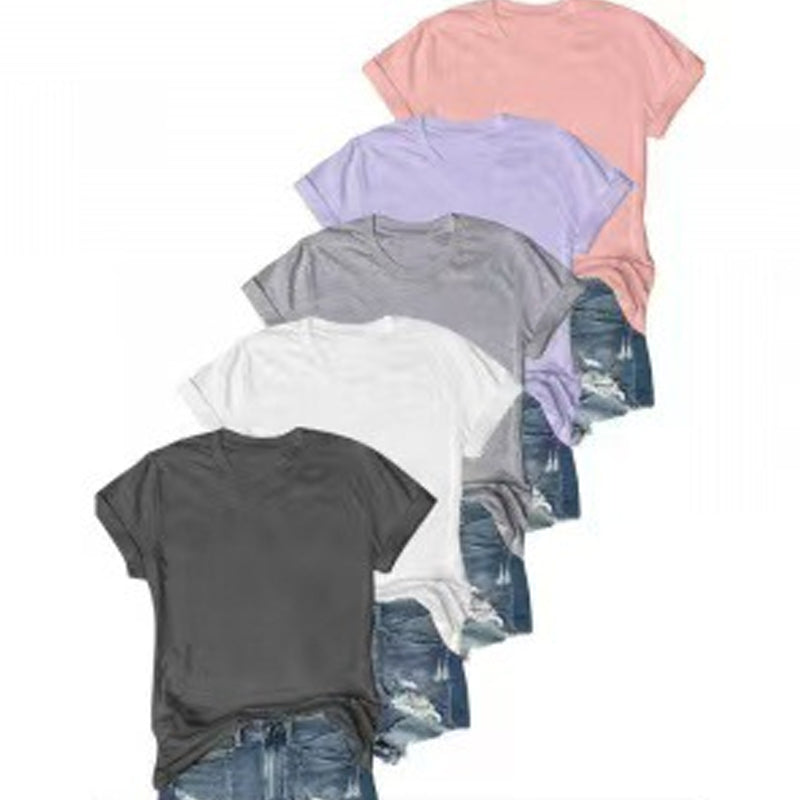 👕 50% OFF NOW! 🌈 5-Pack Versatile Solid Color T-Shirt – Soft Cotton, Breathable & Perfect for Daily Wear✨