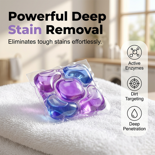 ✨2026 Hot Sale 55% OFF🔥5-in-1 White Musk Laundry Detergent Pods (80PCS)