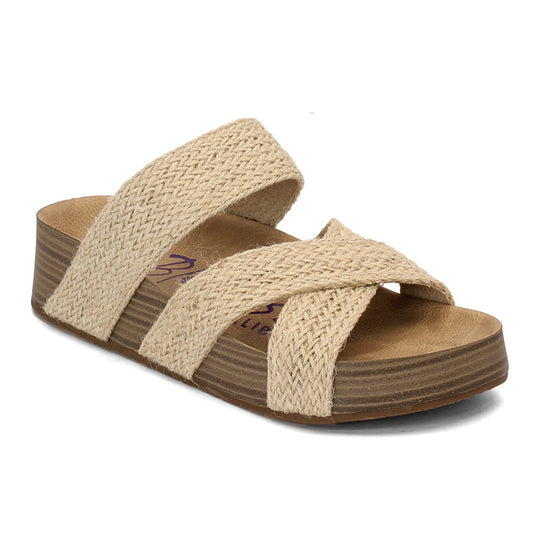 👡 50% OFF NOW! 🔥 Women's Criss-Cross Woven Strap Wedge Sandals – Comfortable, Stylish & Perfect for Summer Days ☀️