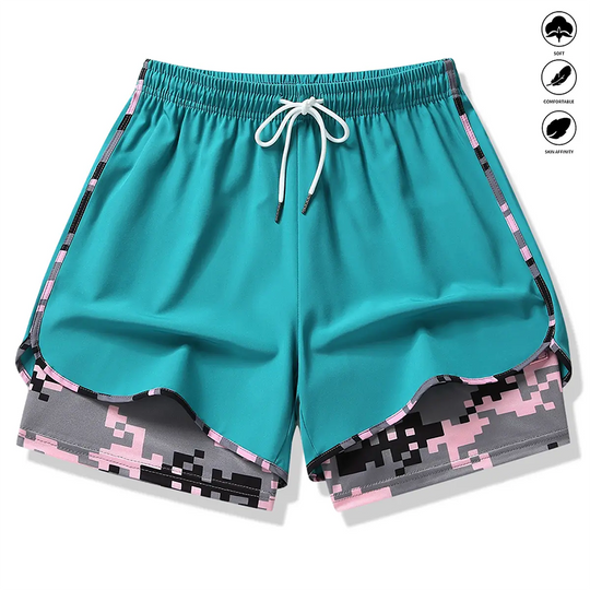 Women's Casual Athletic Shorts with Built-in Liner