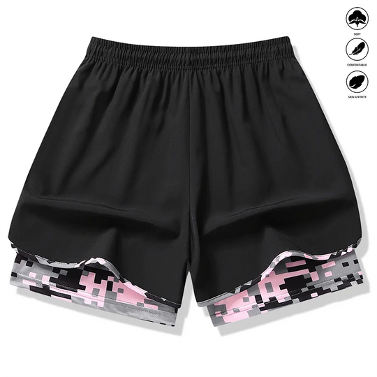 Women's Casual Athletic Shorts with Built-in Liner