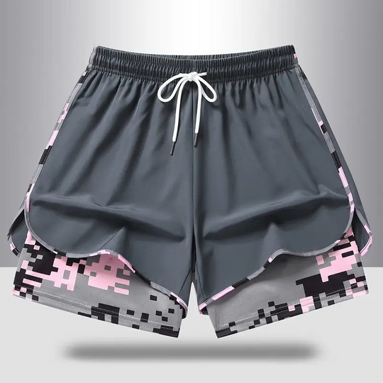 Women's Casual Athletic Shorts with Built-in Liner
