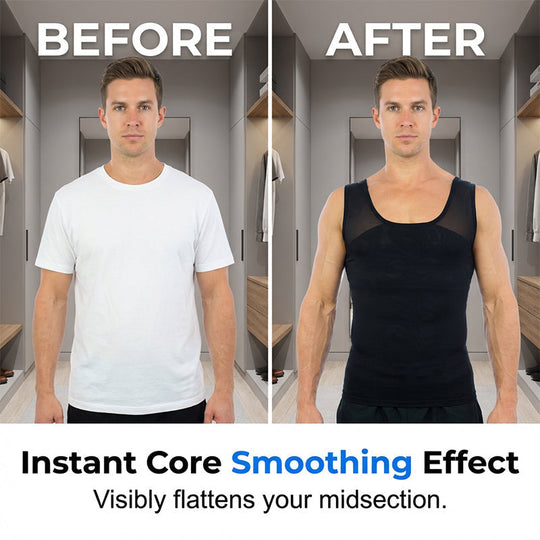 💪 Men's High-Elasticity Fitness & Shaping Tank Top – Instant Core Smoothing, All-Day Comfort! ✅💥
