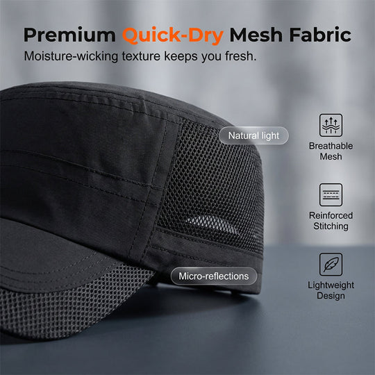 Outdoor Mesh Panel Flat Top Cap