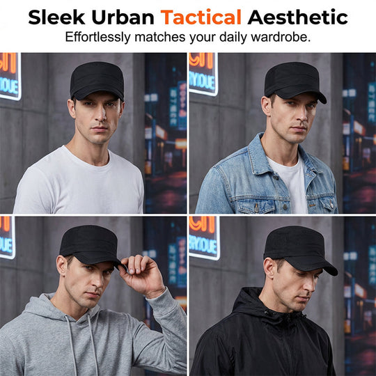 Outdoor Mesh Panel Flat Top Cap