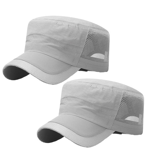 Outdoor Mesh Panel Flat Top Cap