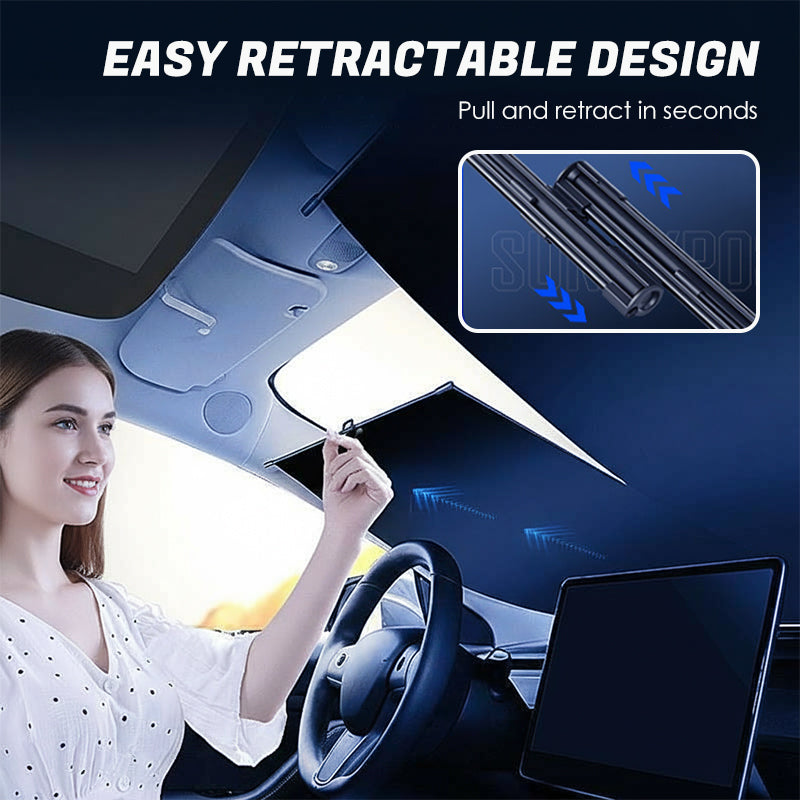🔥2PCS Retractable Sunshade for Car Windshield