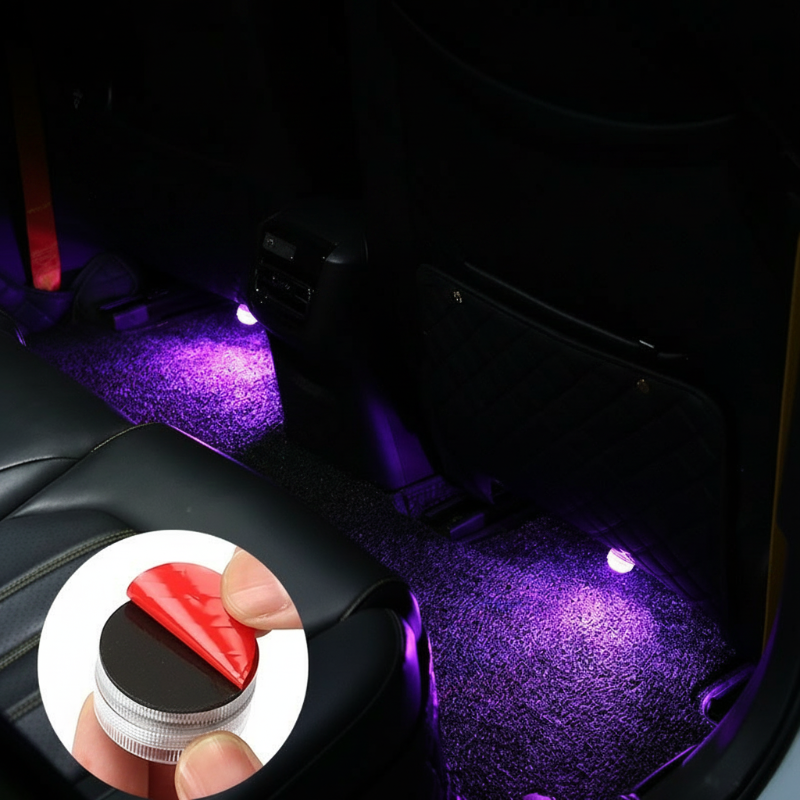 Wireless LED Ambient Lights for Car Interior