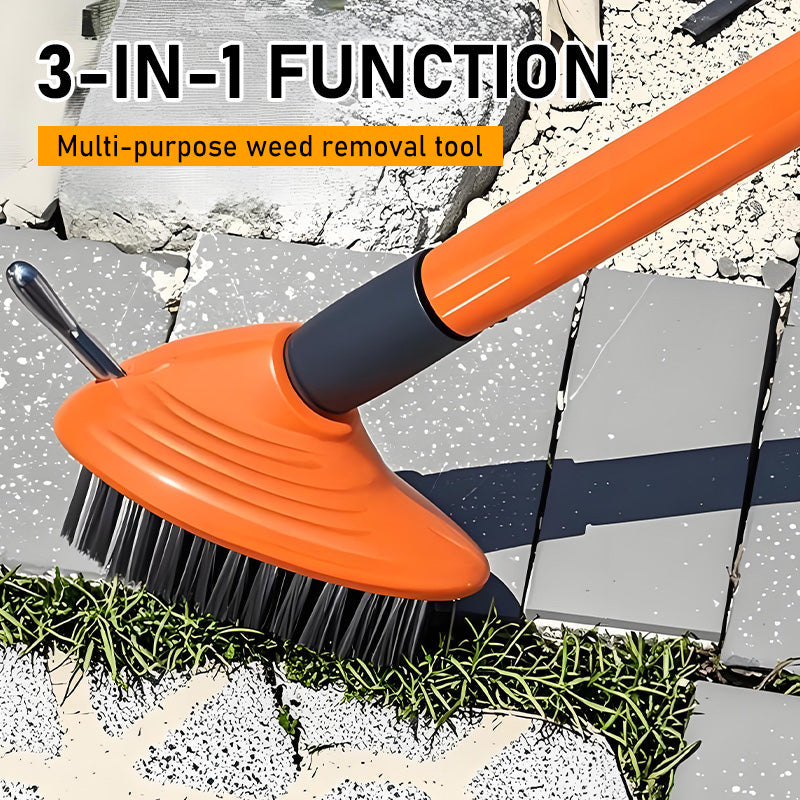 3-in-1 Weeding Wire Brush Tools Set – Durable Steel Brushes, Ergonomic Handle & Perfect for Patios, Driveways & Garden Paths 🏡