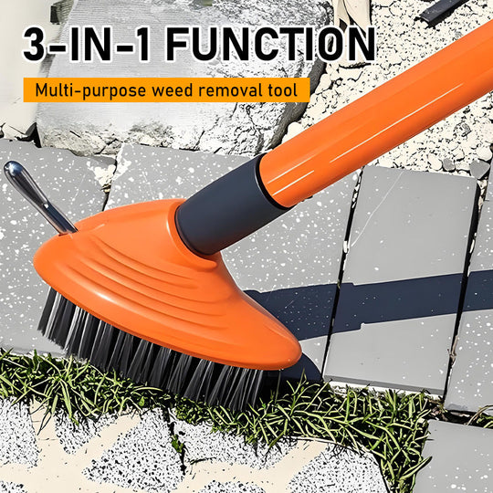 3-in-1 Weeding Wire Brush Tools Set – Durable Steel Brushes, Ergonomic Handle & Perfect for Patios, Driveways & Garden Paths 🏡