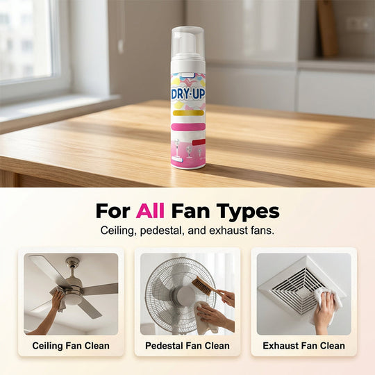🌀 Fan cleaner spray – no dismantling. Foam melts dust. Works on all fans! 🧼✨