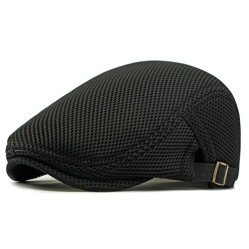 🧢 LIMITED TIME 30% OFF! 🍂 Breathable Flat Cap with Adjustable Strap – Mesh Fabric, Classic Ivy Style 🍁