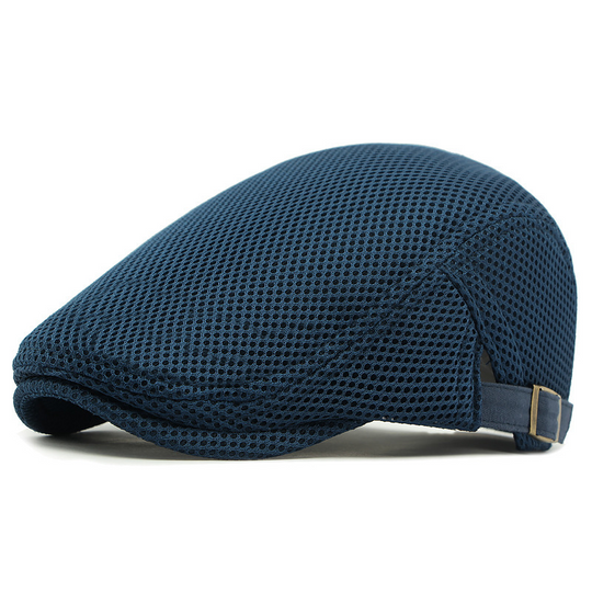 🧢 LIMITED TIME 30% OFF! 🍂 Breathable Flat Cap with Adjustable Strap – Mesh Fabric, Classic Ivy Style 🍁
