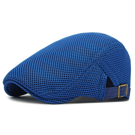 🧢 LIMITED TIME 30% OFF! 🍂 Breathable Flat Cap with Adjustable Strap – Mesh Fabric, Classic Ivy Style 🍁