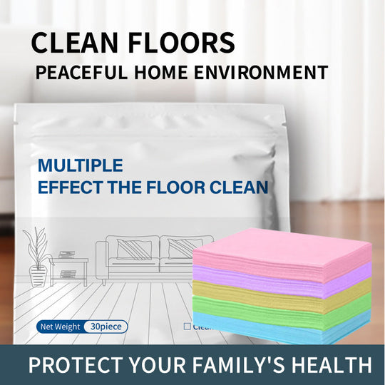 🌿30-Pieces Multi-Effect Floor Cleaning Sheets – Powerful Stain Removal & Fresh Scent