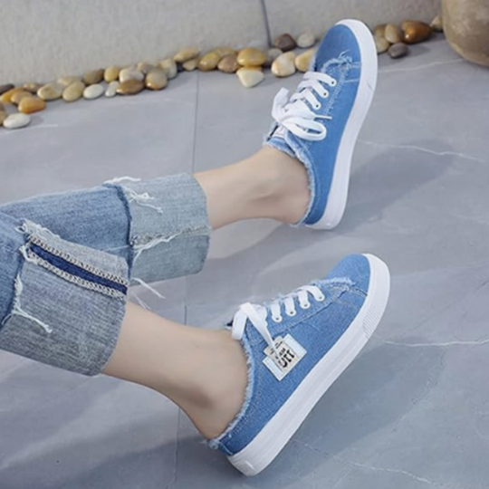 🎁2026 New Arrivals 30% OFF💥Women's Denim Mule Trainers – Easy Slip-On, Comfortable Sole & Perfect for a Casual Summer Look ☀️